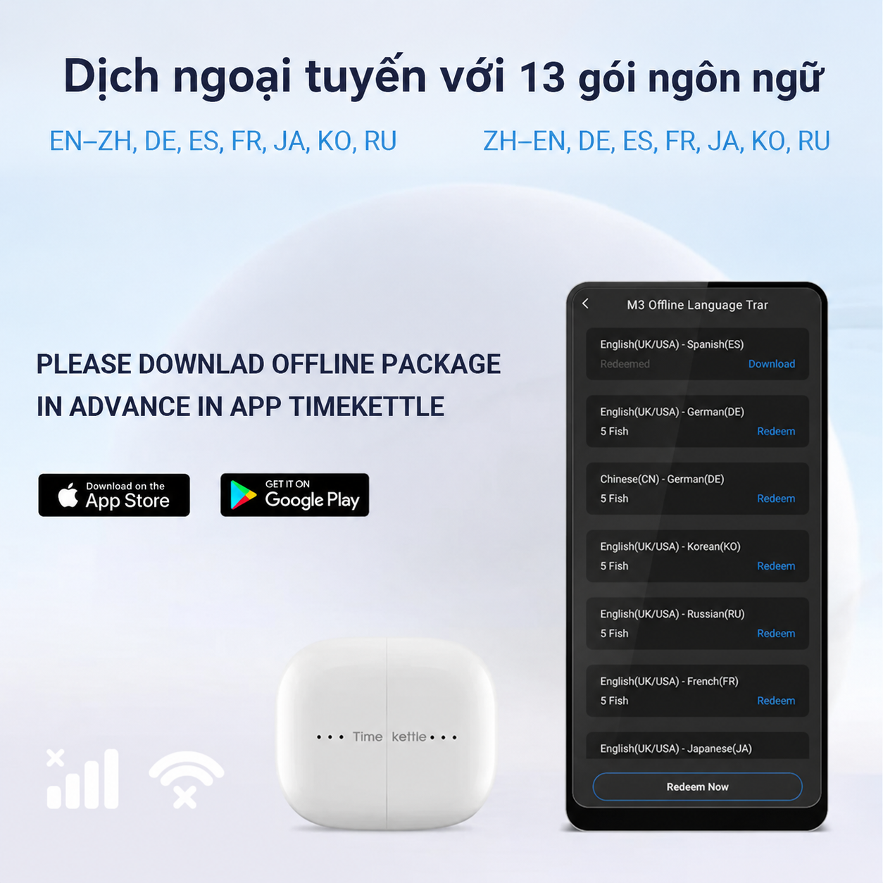 Tai Nghe Phiên Dịch AI Timekettle M3 - Ảnh 7