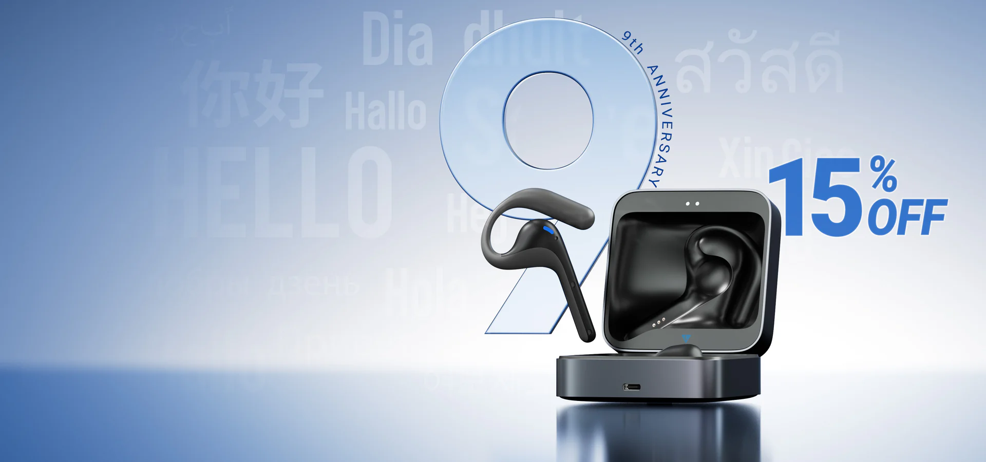 Tai nghe phiên dịch AI chuyên nghiệp W4 Pro