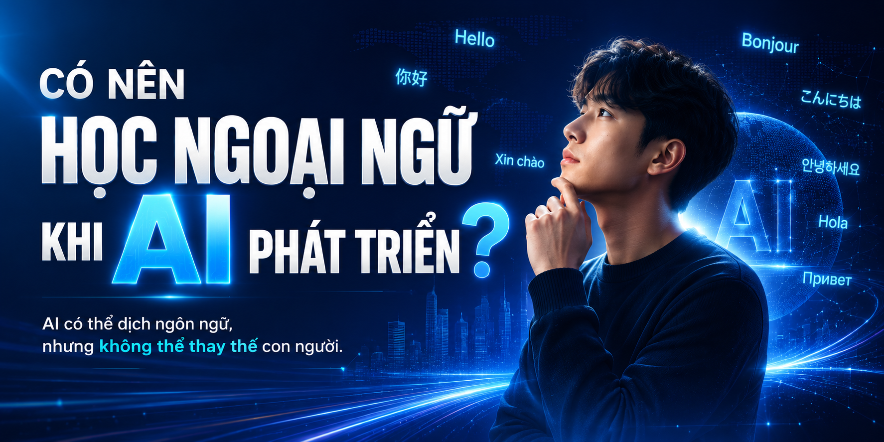 Có nên học ngoại ngữ khi AI phát triển