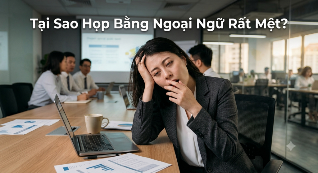 họp bằng ngoại ngữ